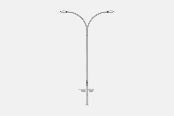 6m Street Lighting Pole (AD1 60/10)